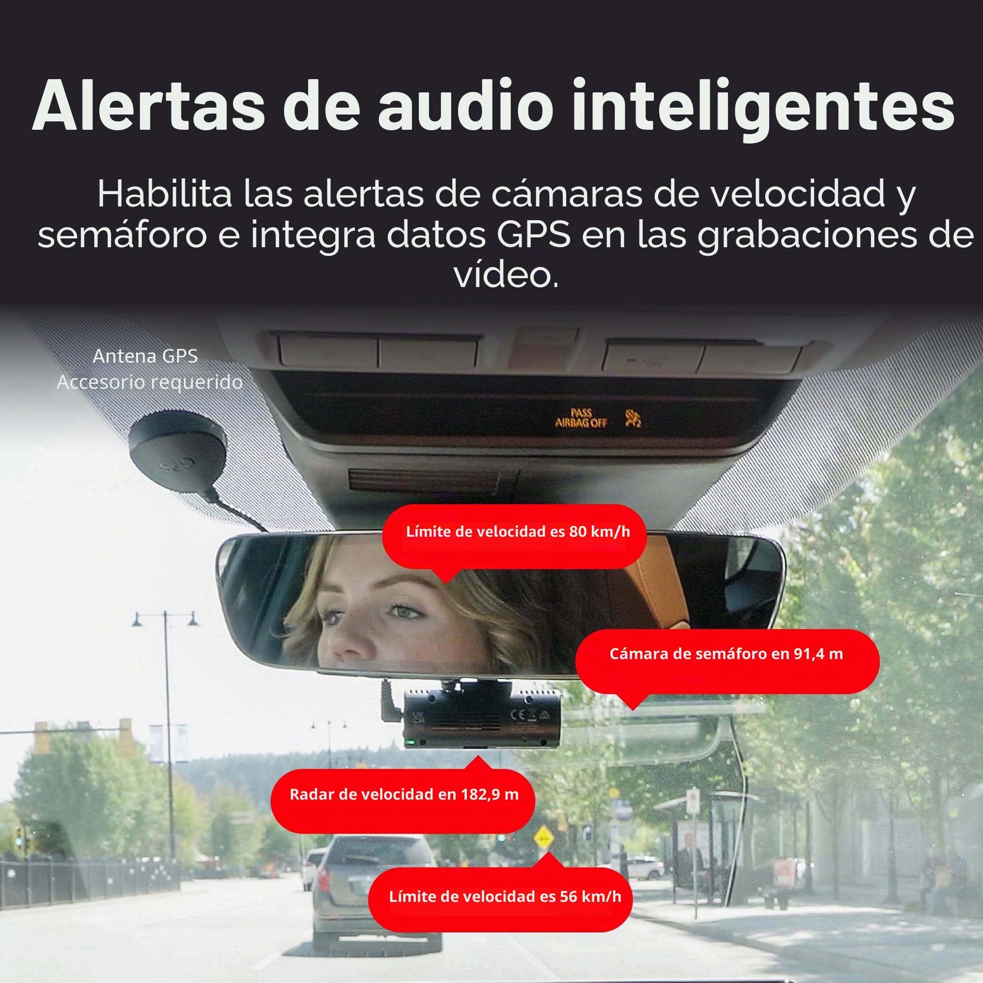Thinkware F70 Pro Dashcam 1080P Front, 140° Gran Angular, Cámara de salpicadero con Sensor G, Modo de Aparcamiento, visión Nocturna, cámara WiFi de 32 GB