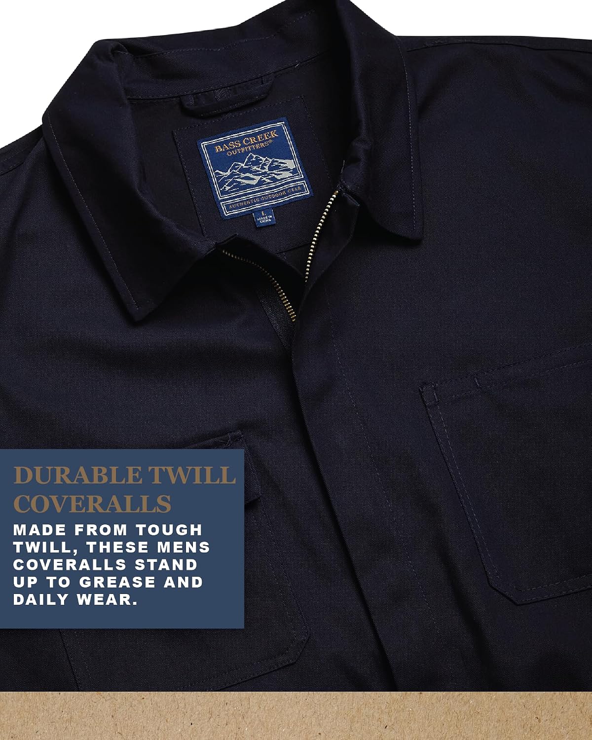 Bass Creek Outfitters Mens Duck Canvas Short Sleeve Coveralls Workwear image 3