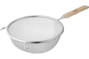 Winco Coarse Mesh Strainer - 8" Diameter