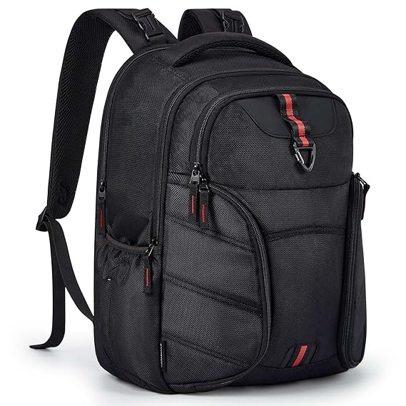 mommore Diaper Bag Backpack, Dad Diaper Bag with 2 Side Insulated Pockets