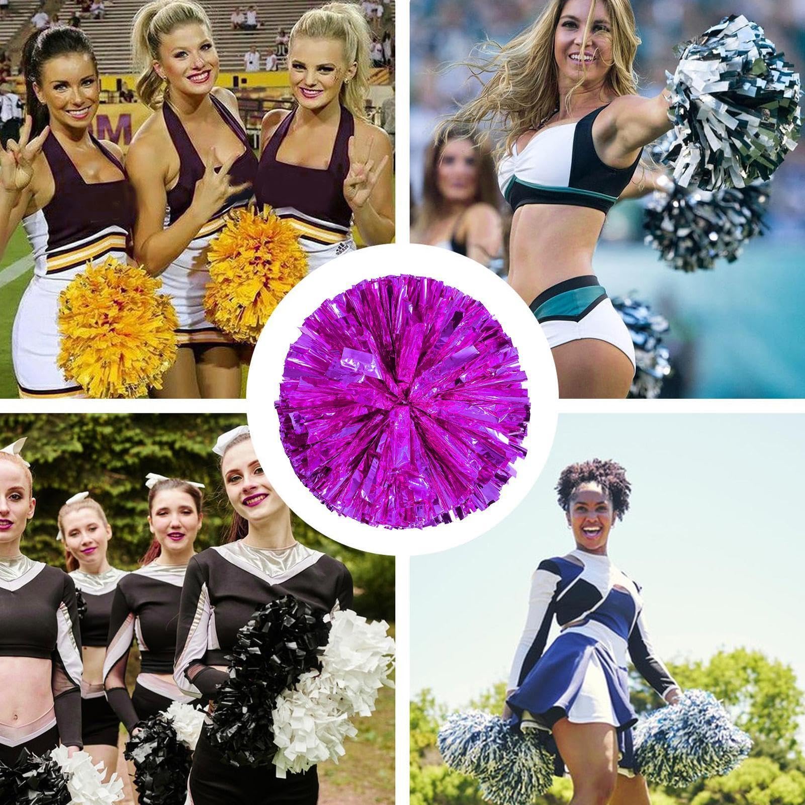 Wusideday Cheerleader Poms 30 cm 11.8 pollici per bambini adulti