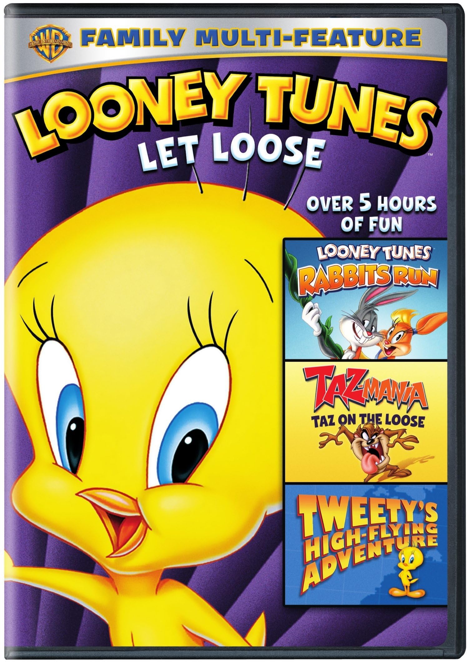 Looney Tunes Let Loose Triple Feature DVD Region Free ideal para tardes de cine familiar