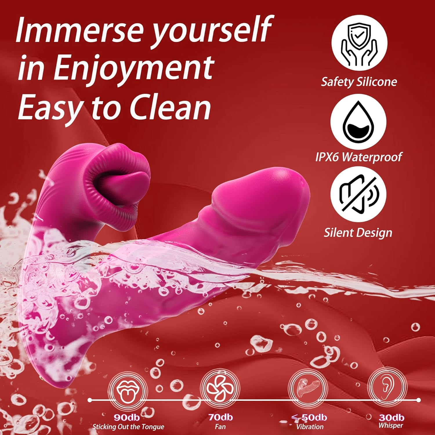 G Spot Dildo Vibrator App Remote Control Tongue Flicking Vibrators for Couples Clitoral Licking Vibrators with 10 Vibration 10 Tongue Licking Modes Clitoral Stimulator Adult Sex Toys for Women