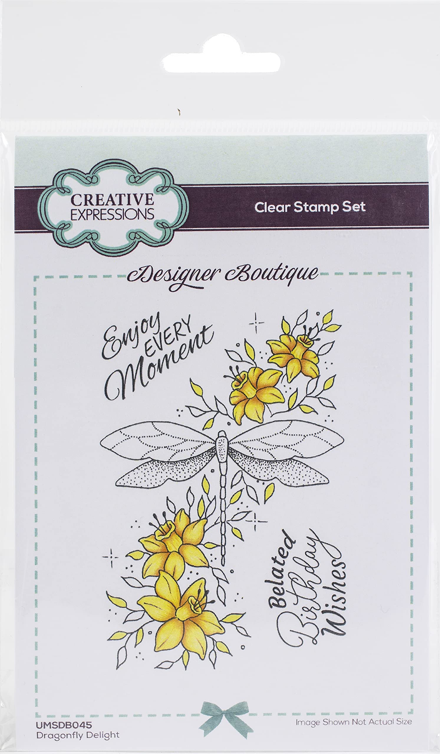 Creative Expressions Transparent Designer Boutique Collection-Dragonfly Delight-Clear Stamp, A6, Umsdb045