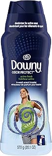 Downy Odor Protect in-Wash Scent Booster Beads, Active Fresh, 20.1 oz (Packaging May Vary)