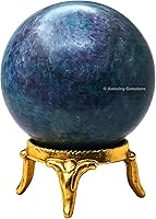 Vista 72 de Amazing Gemstone Bola de cristal de cuarzo transparente con soporte, bolas de meditación de esfera de cristal de 1.5 pulgadas para brujería y bolas
