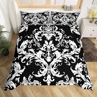 Feelyou Damask Duvet Cover