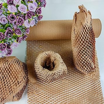 Devshree Dev Eco-Friendly Imported Virgin Primium Quality Expandable Honeycomb Kraft Paper Bubble Wrap Packaging Roll (16