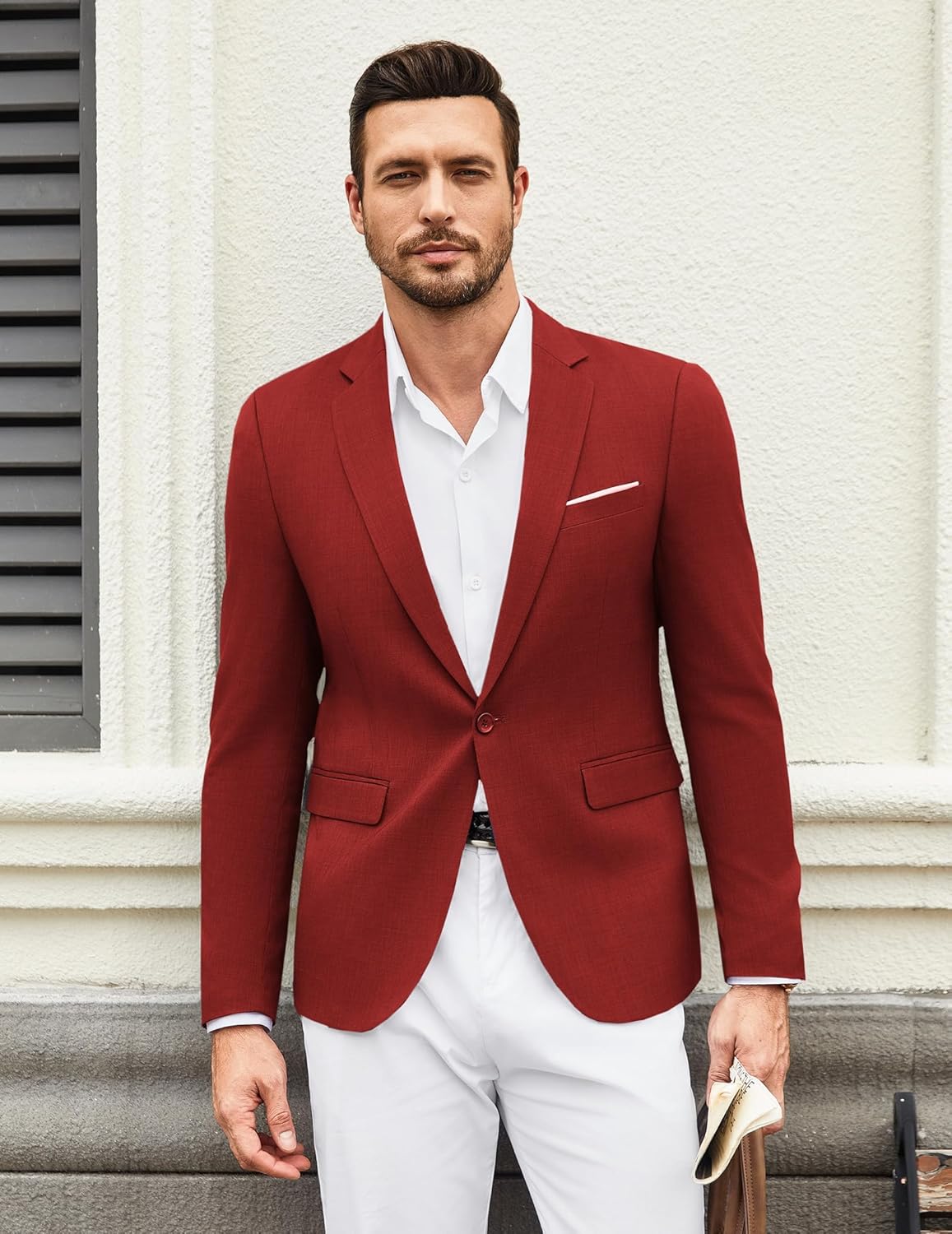 COOFANDY Mens Casual Blazer Suit Jackets One Button Sport Coats Lightweight Business Sports Jackets - Image 3