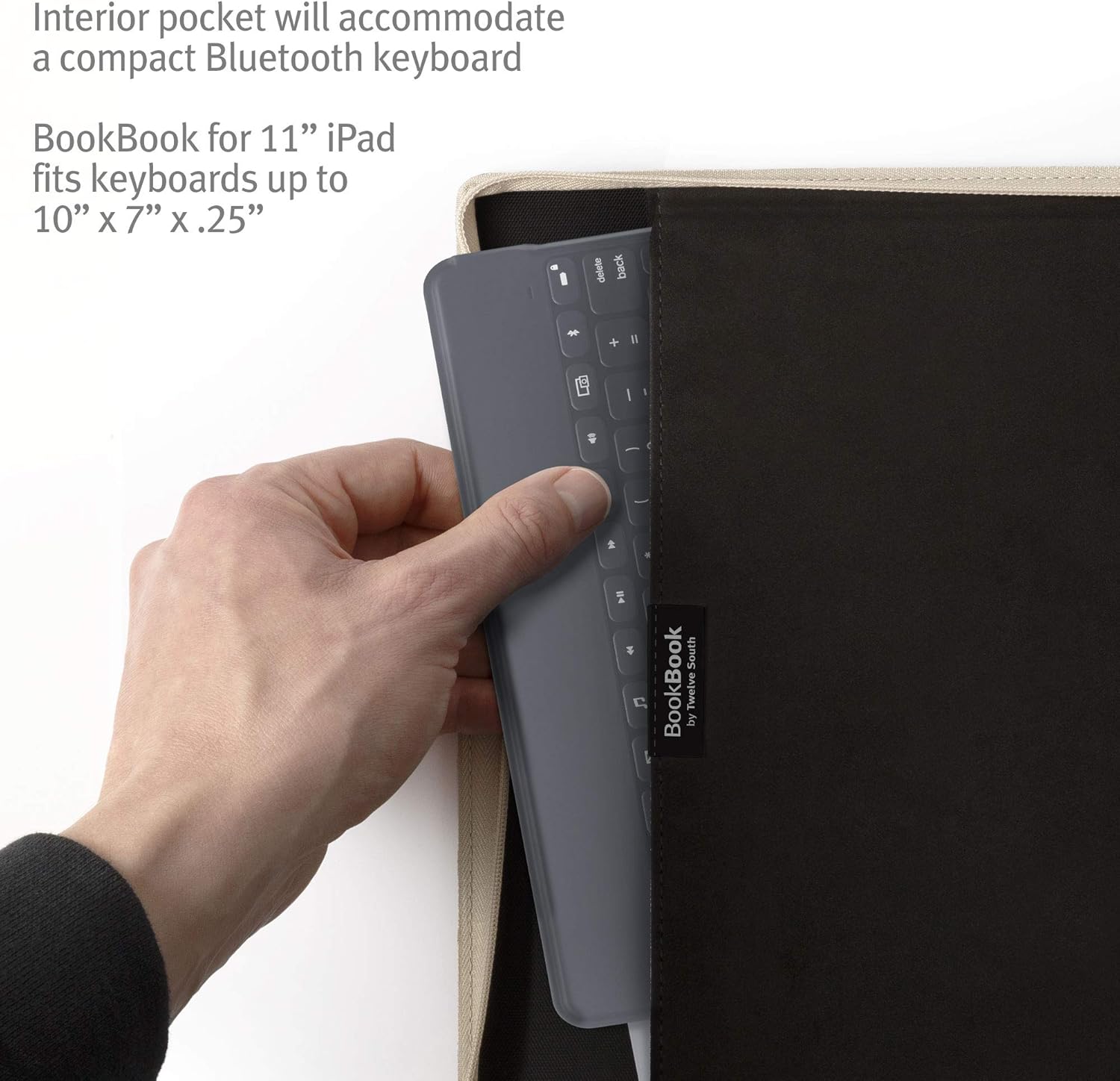 Top Rated Twelve South BookBook Vol 2 for 11-inch iPad Pro (Gen 1) | Hardback Leather case and Easel with Pencil/Document/Keyboard Storage for iPad Pro + Apple Pencil