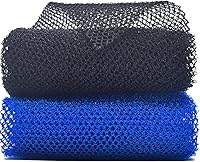 Vista 2 de 2 unidades exfoliantes africanas para el cuerpo, esponjas de red de lavado para ducha y baño (2 negras)