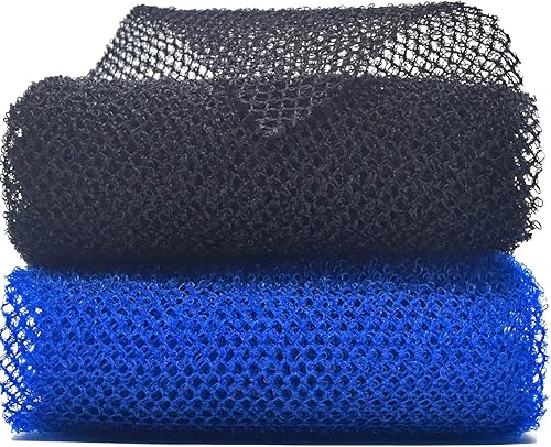 Exfoliante corporal africano, red exfoliante para baño y ducha (1 unidad, azul)