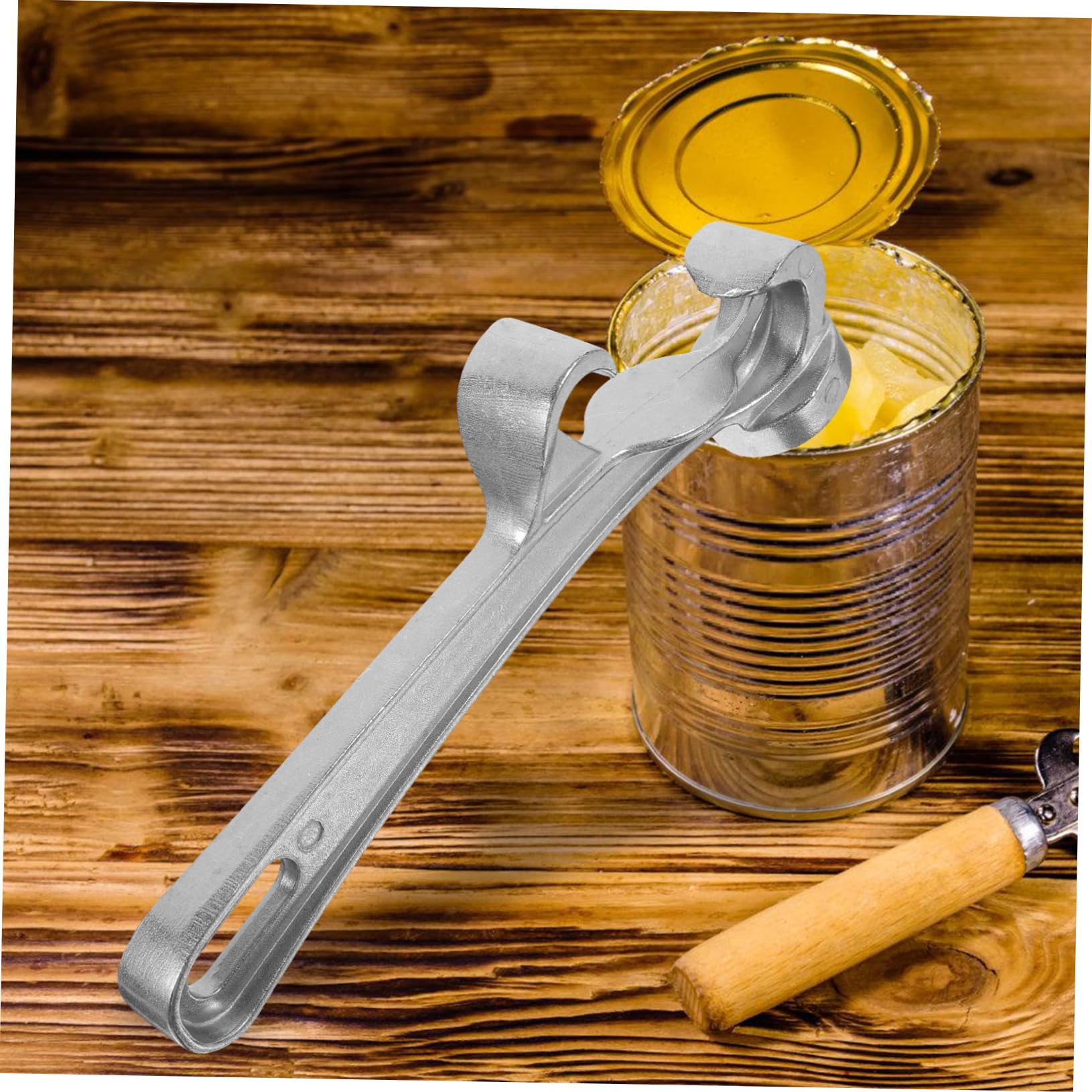 ABOOFAN 4 Piezas abrelatas herramienta multiusos tool open portátil cuberteros Tapas Práctico abridor de botellas abridor de cubos Levantador de jarra abrebotellas aleación de aluminio