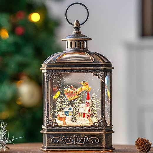 Christmas Snow Globe Swirling