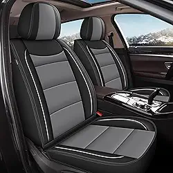 YORKNEIC 2 capas de assento dianteiras adequadas para Honda CRV CR-V 2015-2025 2026: Capas de assento de carro de couro - Airbag compatível com protetor de assento de carro à prova d'água (2 conjuntos