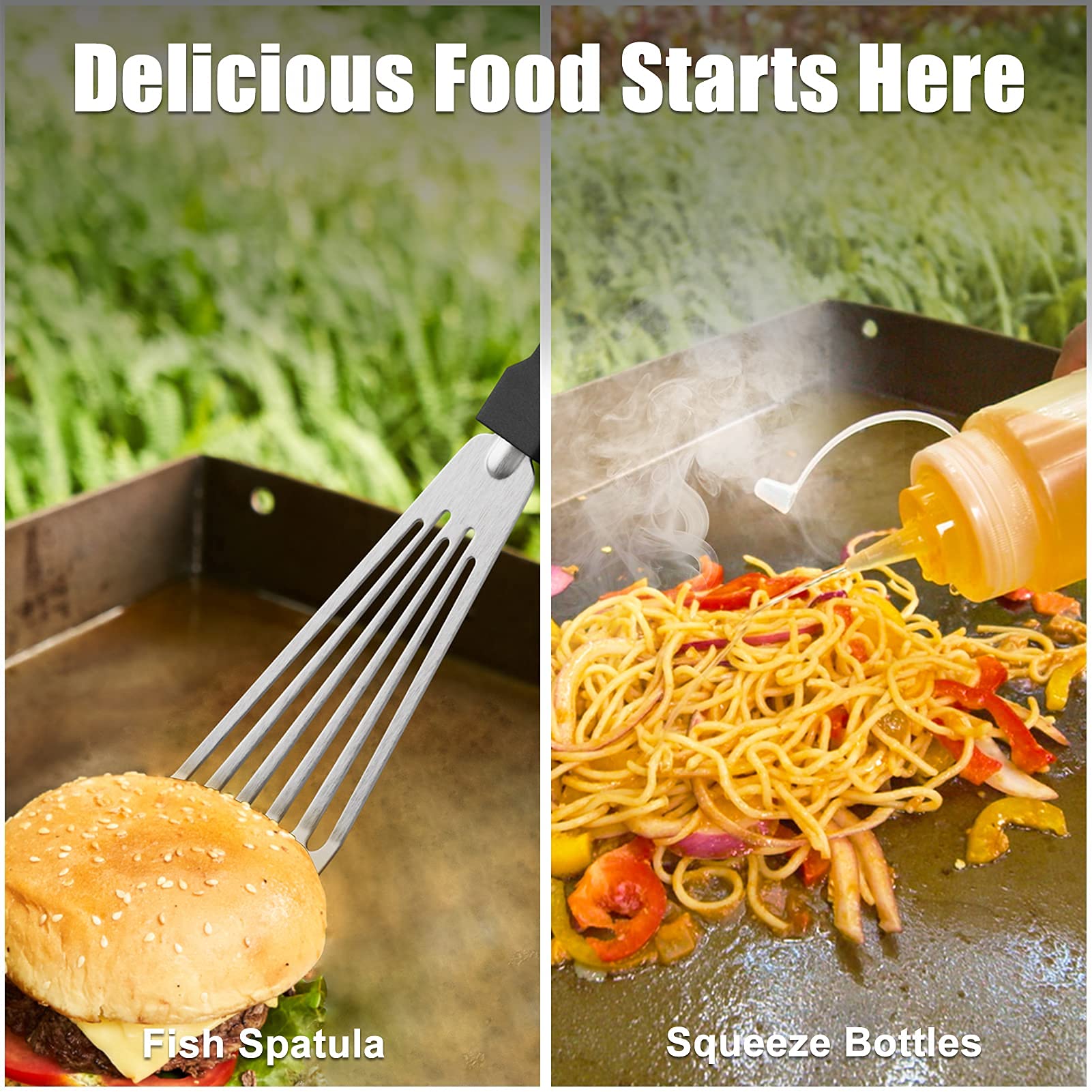 Buy SHINESTAR Burger Press kit for Blackstone, Cast Iron Smash Burger