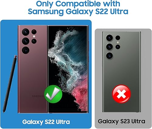 Miniatura 7 de Funda mate para Samsung Galaxy S22 Ultra, compatible con MagSafe, funda magnética delgada con protector de lente de cámara integrado, carcasa a