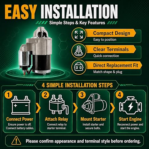 Motor de arranque AParts Starter compatible Toyota 1994-2000 miniatura 6