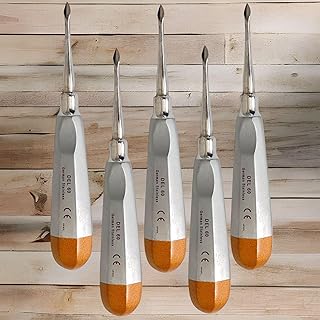 Spade Tip Dental Luxating Elevator Bernard Tooth Surgery Tooth Elevator Extractor Concave Set of 5 Each Premium Size 60 Straight- ArTLaB