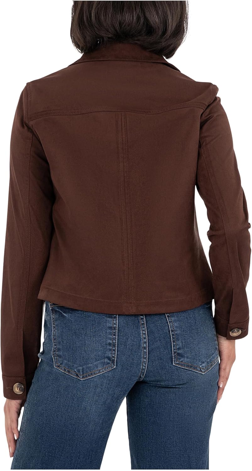KUT from the Kloth womens Matilda - Crop Trucker Jacket W/Patch Pockets - Image 3