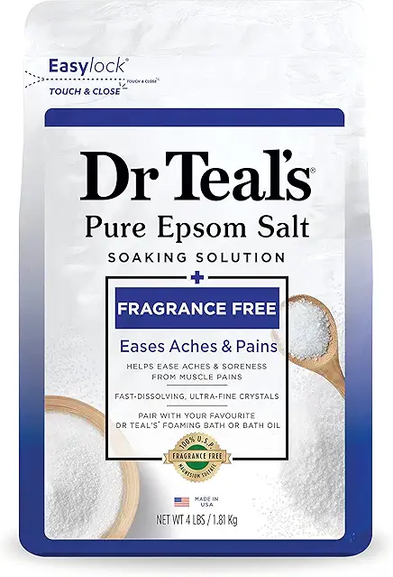 Dr Teal's Pure Epsom Salt Soak, Fragrance Free,...