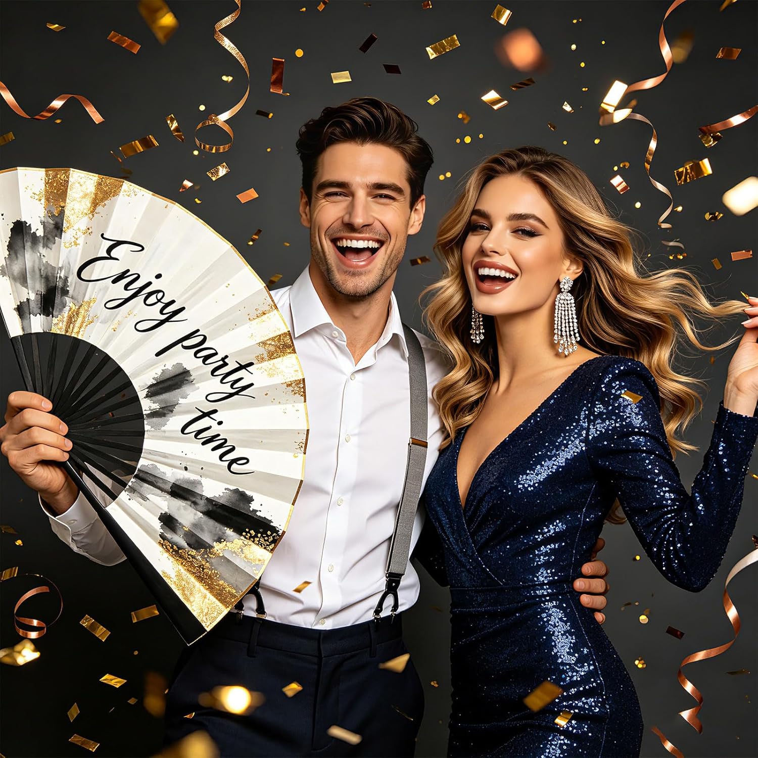 Personalized Decorative Folding Fans Custom Handheld Fans with Photo Text Customize Line Dance Popping Fan Gift for Wedding Dancing Concert Cosplay Party Props