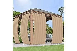 Outdoor Curtains for Detachable Sticky Tab Top Patio