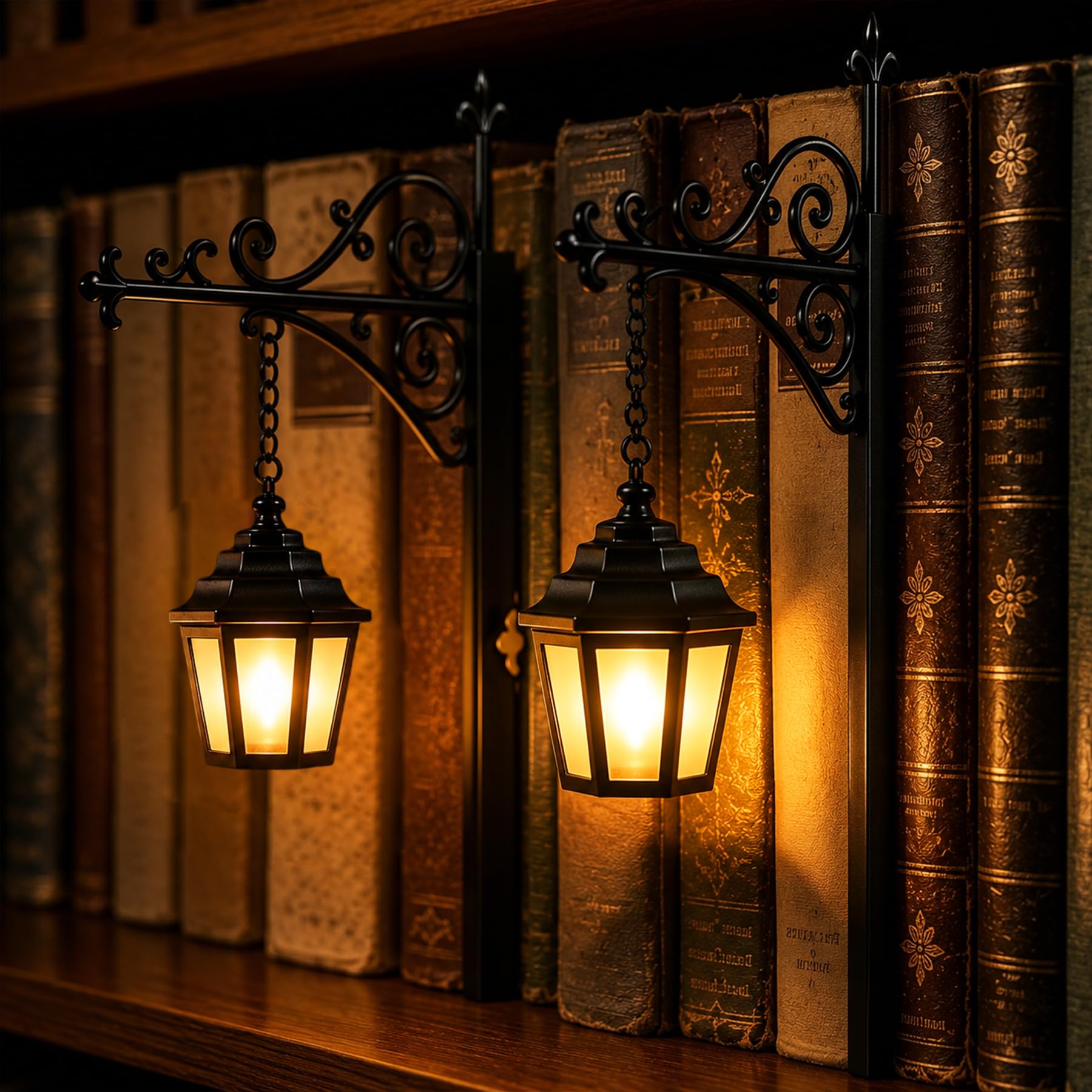 2 Stück Bücherregal Lampe,Bücherregal Lampe Vintage,Tragbare Tischleuchte | Bücherregal Laterne Halloween,Vintage Fantasie Buch Lamp,Vintage Bibliothekslaterne,Bibliothek,Zuhause