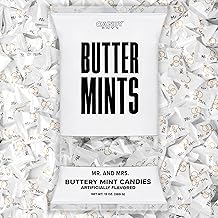 Candy Envy - Mr. and Mrs. Buttermints - 13 oz. Bag - Approximately 100 Individually Wrapped Mints - Wedding Favors