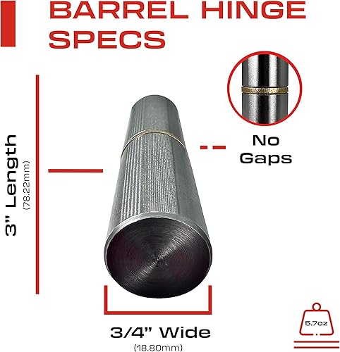 Miniatura 2 de 4 bisagras de barril soldables de 3 pulgadas - 3 pulgadas x 34 pulgadas - acero resistente - Bisagras de puerta de bala para soldadura - Bisagras
