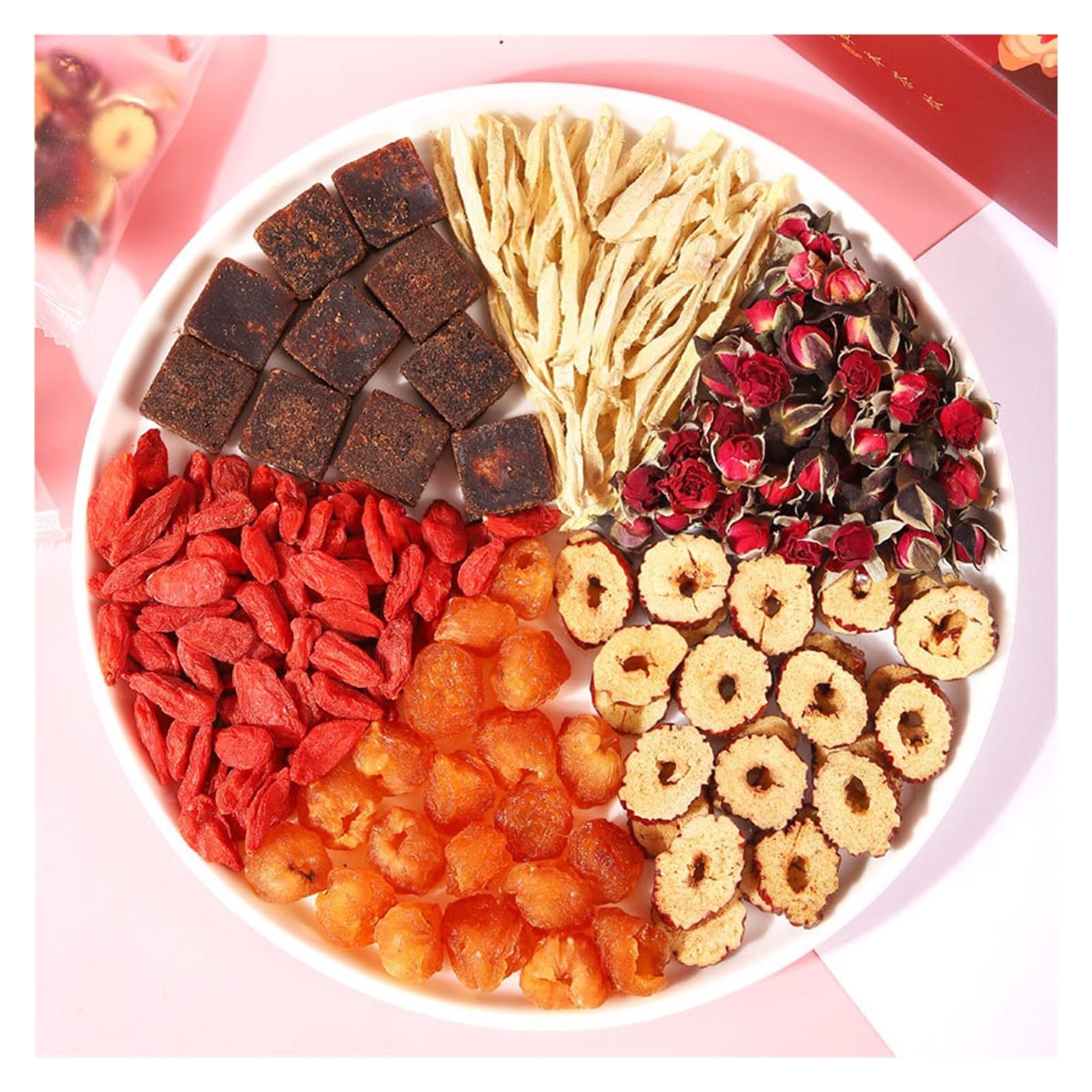 Herbata Różowo-Brązowa, Imbirowa i Jujube 150g (10 Torebek)(2pcs)