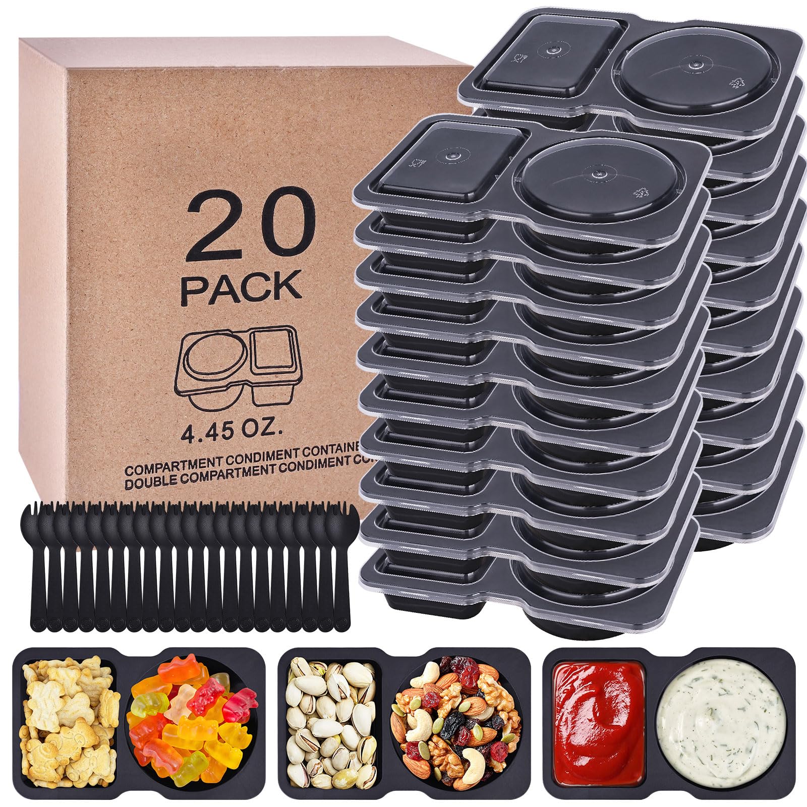 50% Off 20-Pack Reusable Snack Containers with Lids - Image 1