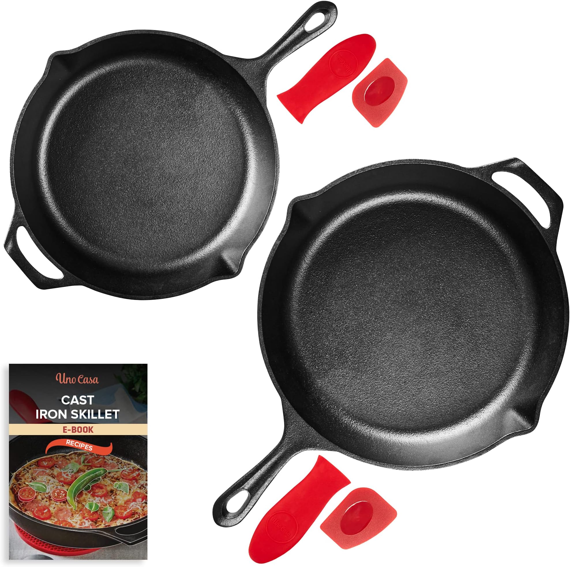 Uno Casa Cast Iron Skillet Set