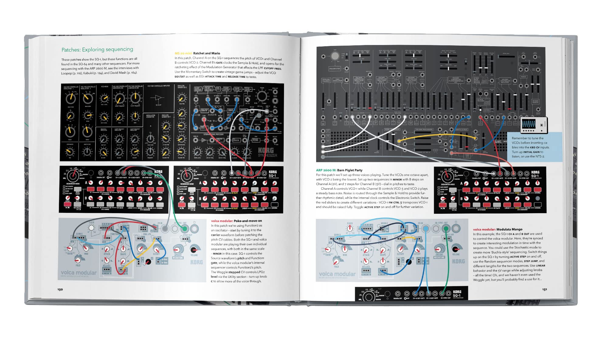 Bjooks Patch & Tweak with Korg Hardcover Bildband über patchbare Synthesizer mit Tipps, Techniken, Beispiel Patches, Interviews und Einblicken in semi modulare Synthese