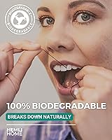 Vista 2 de Bamboo Charcoal Dental Floss Refills, Bambo Woven Fibres, 5 x 33 Yards, Organic Refillable Dental Floss, Natural Floss, Eco-Friendly Floss.