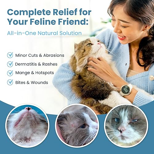 Miniatura 12 de para el tratamiento de la piel de mascotas. Efectiva para puntos calientes, sarna, piel irritada, alergias, sequedad de hocico, garras agrietadas.