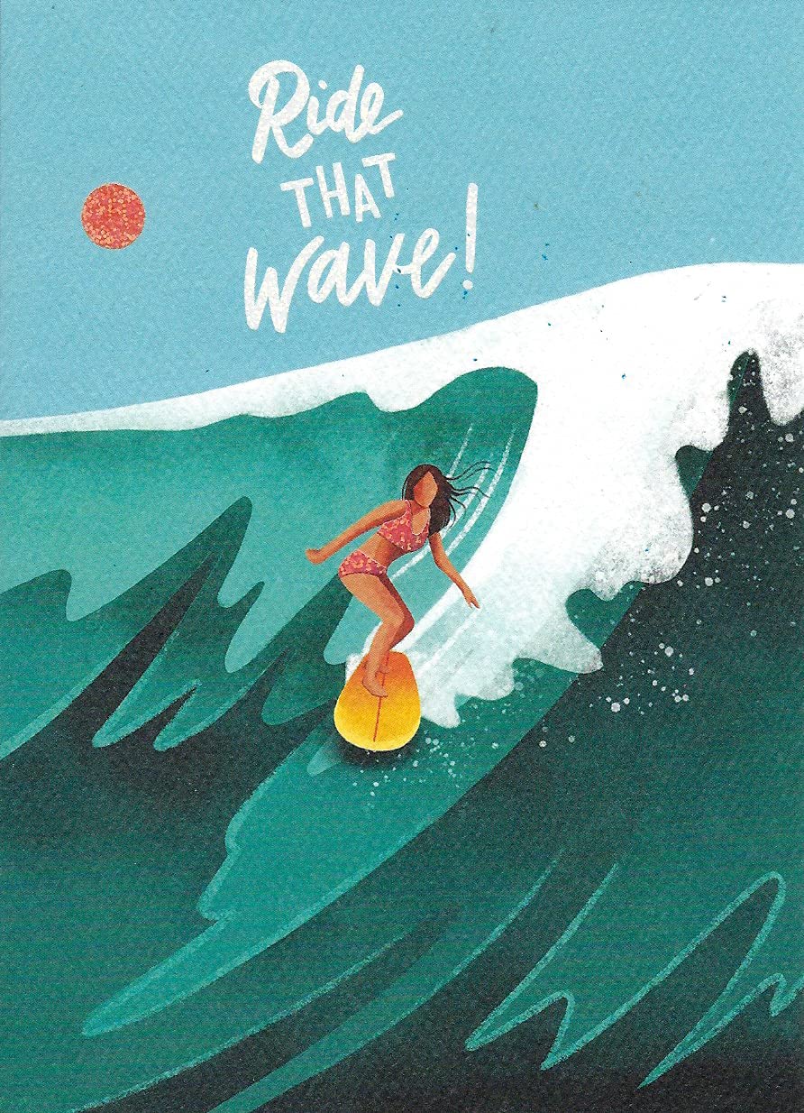 Carte- Surfer Girl Birthday Card