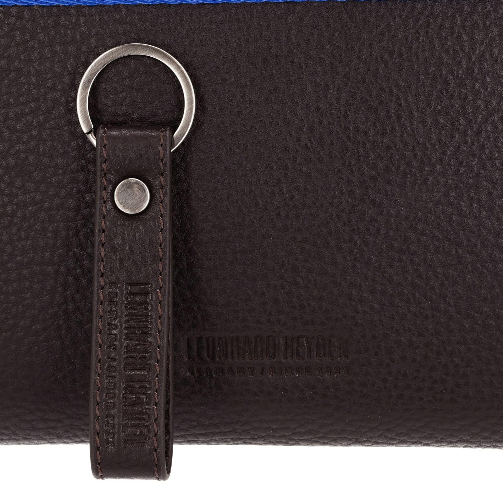 Leonhard Heyden Pelle borsa da ufficio laptop bag con scomparto per laptop Tokio Aktenmappe 2 Fächer 8201 Schokoladenbraun marrone scuro