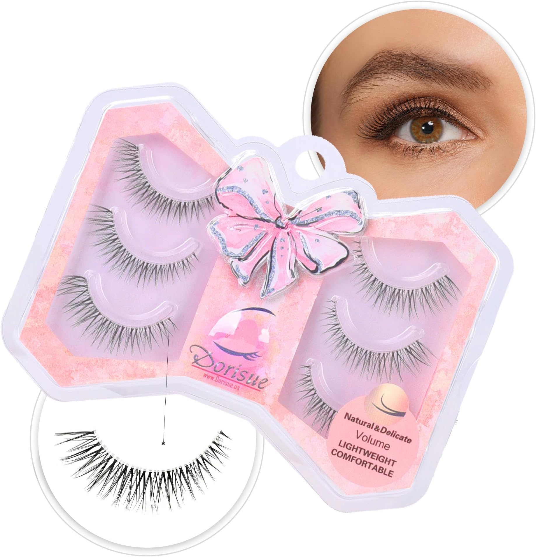 Dorisueeyelashes Cateye shape Light volume elegant natural Foxying effect Lashes extensions