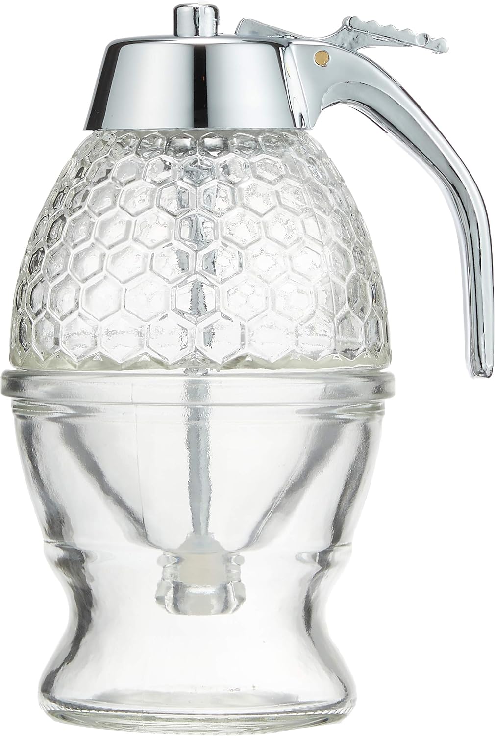 Sato Metal Kogyo SALUS Honey Dispenser, Saucer Type, Glass, Classic Style, 4.1 x 3.3 x 5.8 inches
