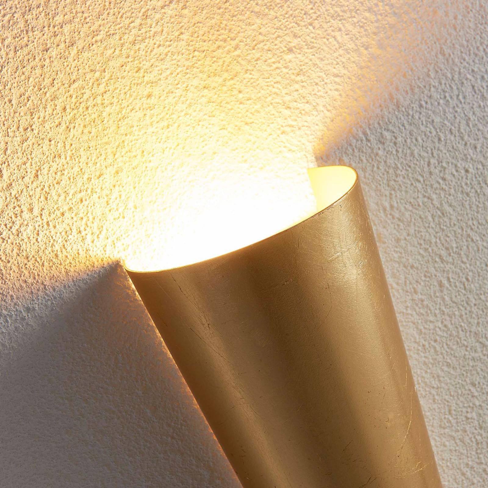 Lindby Wandleuchte, Wandlampe Innen Conan (Modern) in Gold/Messing aus Metall (2 flammig G9) - Wandstrahler Wandbeleuchtung Schlafzimmer Wohnzimmer Wohnzimmerleuchte