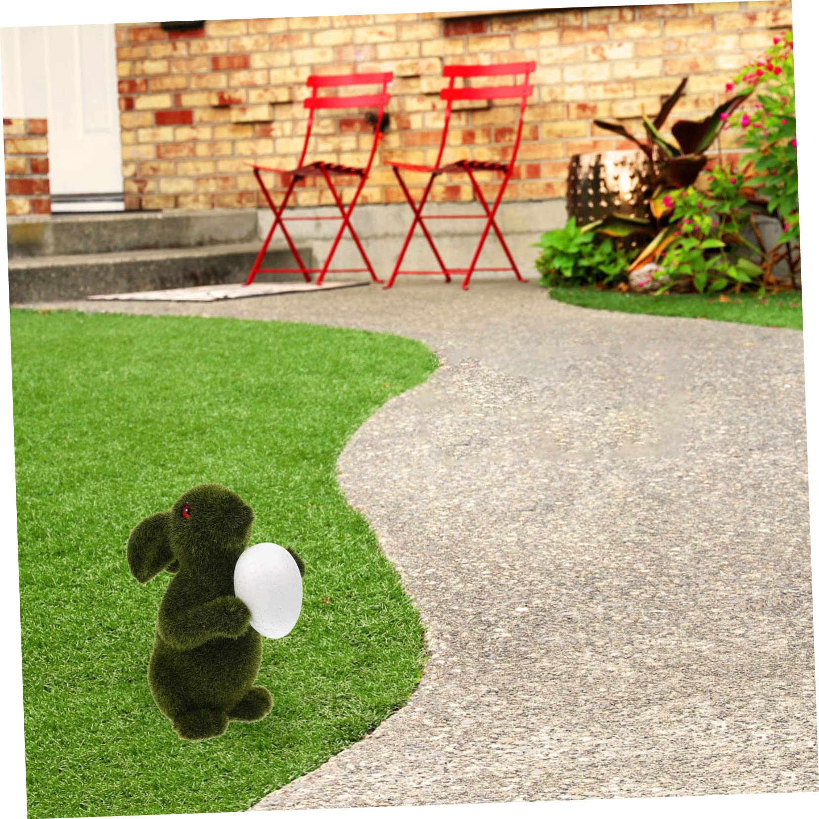 Alipis 5 Pz Coniglietto Di Pasqua Affollamento Figurine Di Coniglio Decorazioni Esterne Arredamento Da Giardino In Miniatura Affollamento Coniglietto Da Tavolo Ornamento Muschio Di