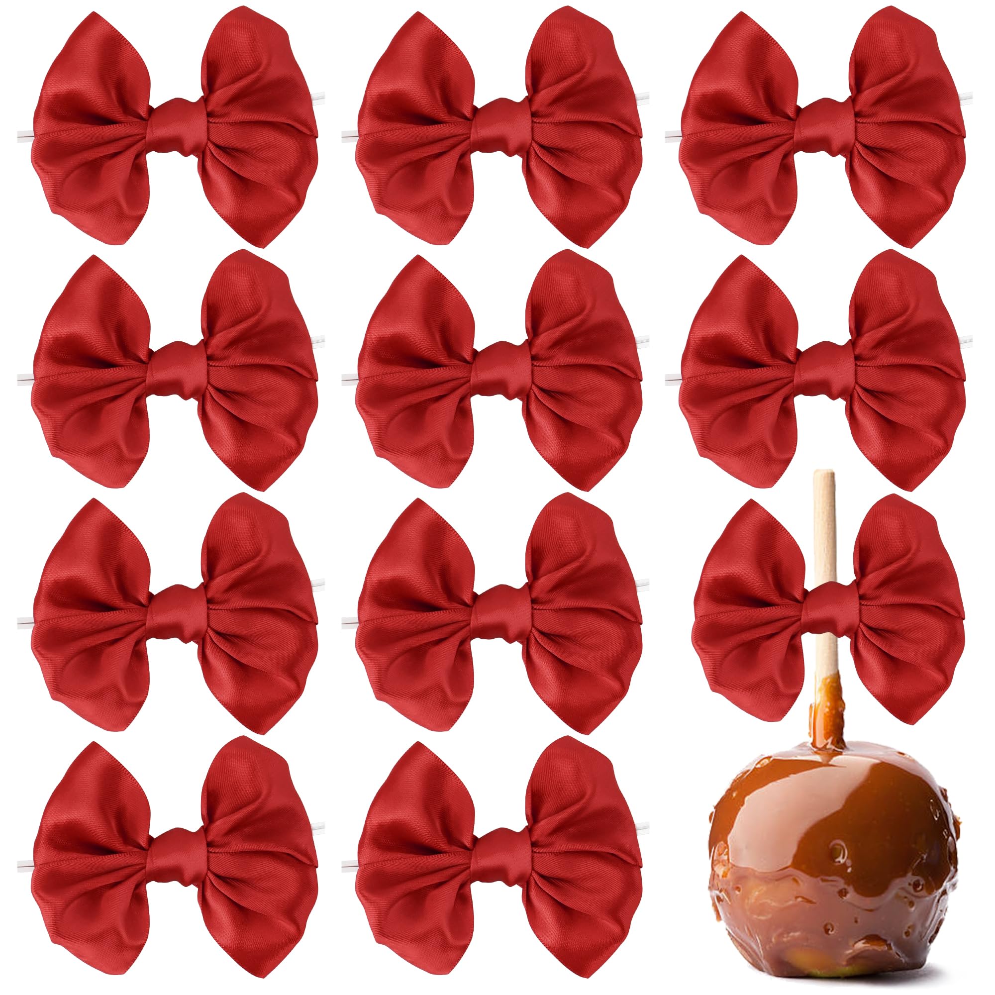 Lazos pequeños para envolver regalos con acabado satinado AIMUDI de alta densidad 8
