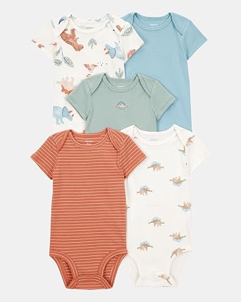 Carter's Baby Boys 5-Pack Original Short Sleeve Bodysuits