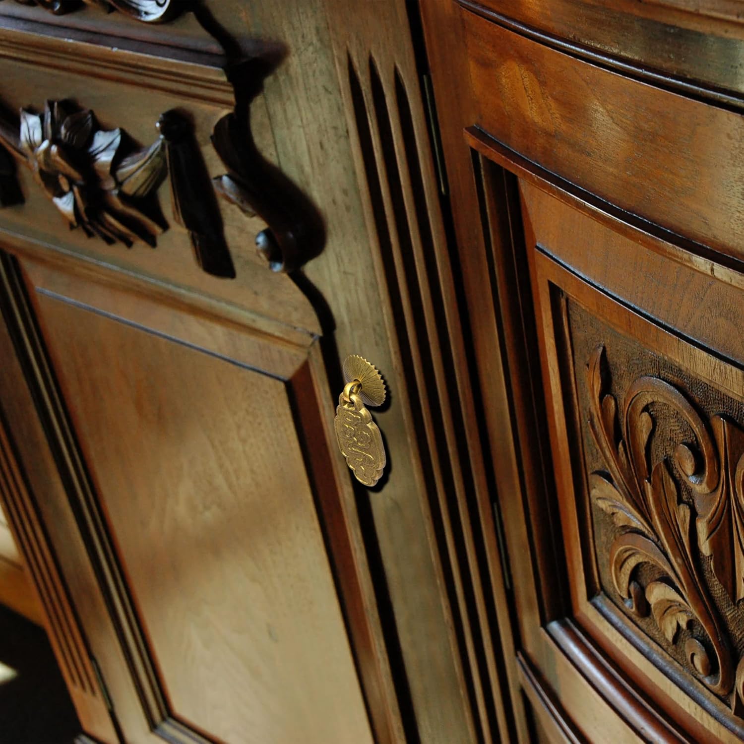 Hardware Philosophy "Ru Yi Brass Hardware Pulls 2.4 Inches - Set of 2 - Architectural, Interior Design, Furniture Cabinet Customization Hardware
