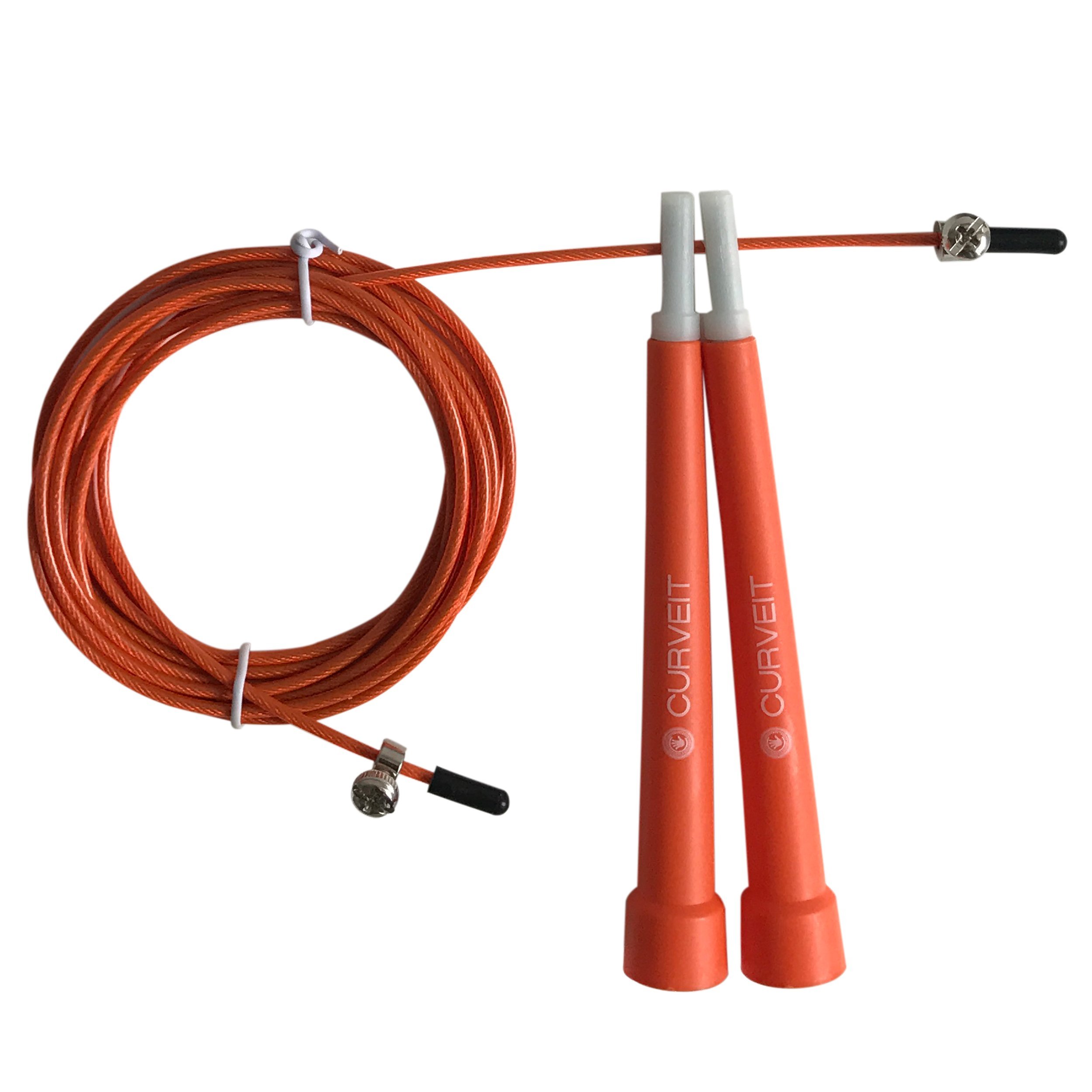 Curveit Leap Speed Skipping Rope with Adjustable Length Rope and Anti-Slip Handles, Perfect for Crossfit, Double Unders and HIIT Cardio (B073XP6J87) Amazon Price History, Amazon Price Tracker