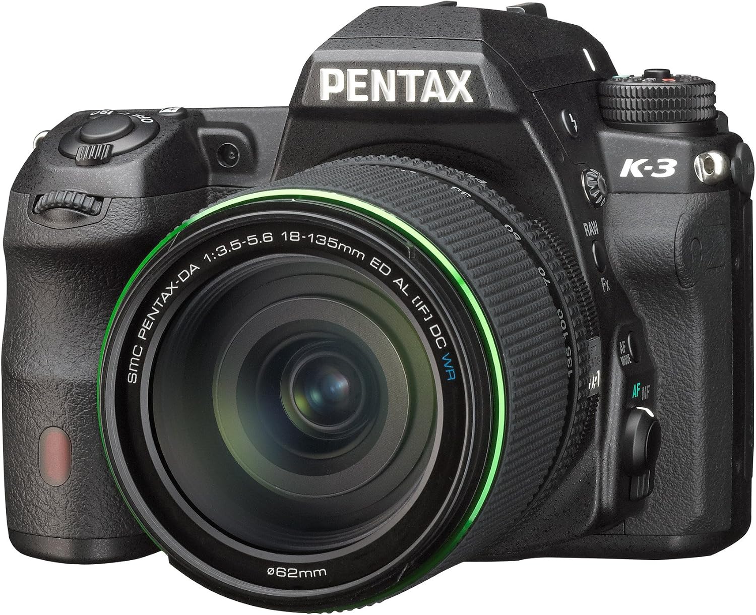Pentax K-3 lens kit w/ 18-135mm WR 24MP SLR Camera with 3.2-Inch TFT LCD and 18-135mm WR f 3.5-5.6 (Black)