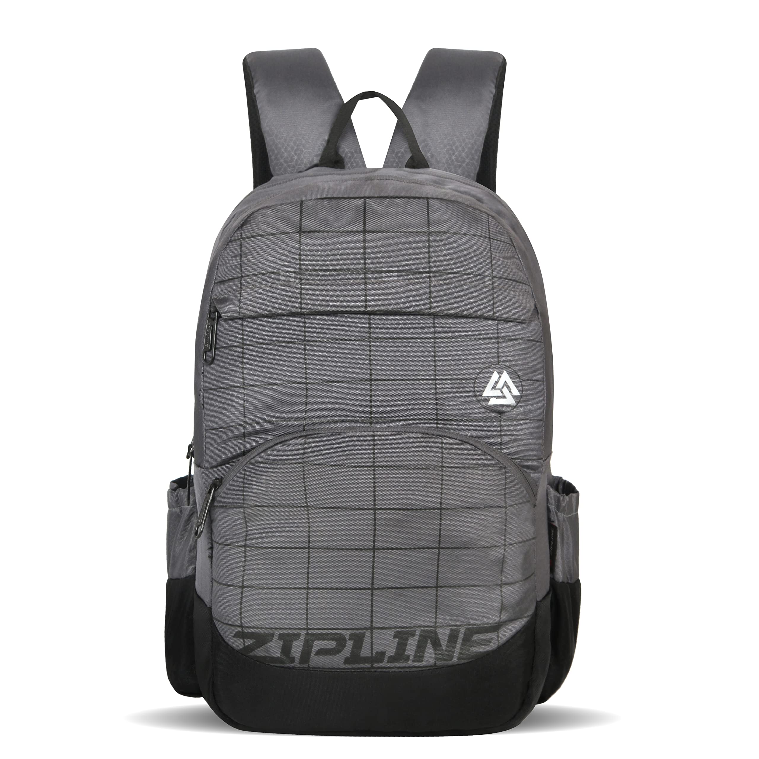 Zipline Polyester 33Ltr Laptop Bags Backpack for Men and Women college girls boys fits 15.6 inch laptop (Grey) (B0BTPWMJ9Y) Amazon Price History, Amazon Price Tracker