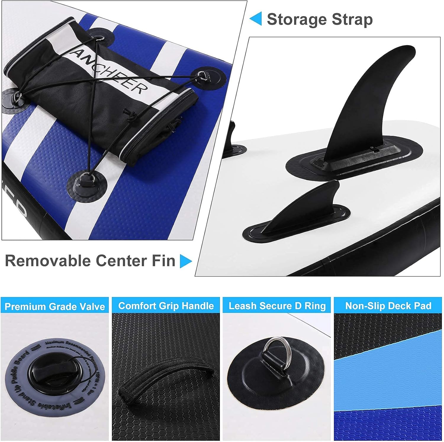 Best Cyber Monday 🔥 ANCHEER Inflatable Stand Up Paddle Board, All-Round SUP Board with SUP Accessories Including Backpack, Bottom Fin for Paddling, Waterproof Bag, Leash, Adjustable Paddle and Hand Pump (Light Blue) Top Brands ANCHEER Inflatable Stand Up Paddle Board, All-Round SUP Board with SUP Accessories Including Backpack, Bottom Fin for Paddling, Waterproof Bag, Leash, Adjustable Paddle and Hand Pump (Light Blue)