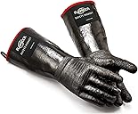 RAPICCA 932°F Heat Resistant BBQ Grill Gloves: Oil Resistant Waterproof for Smoking Grilling Cooking Barbecue Deep Frying Turkey Rotisserie Handling Hot Greasy Meat Grilling Stocking Stuffers for Men